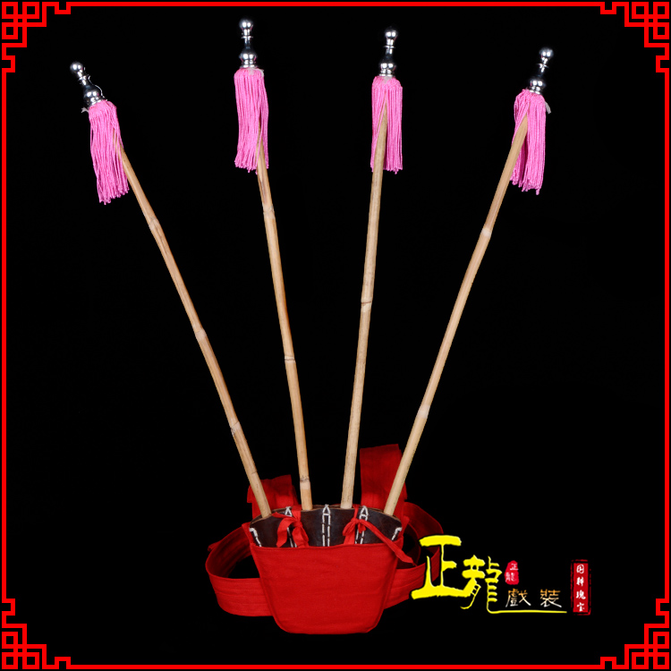 洪洞戏装戏曲用品靠旗男女大靠 靠板 正宗牛皮旗杆旗架