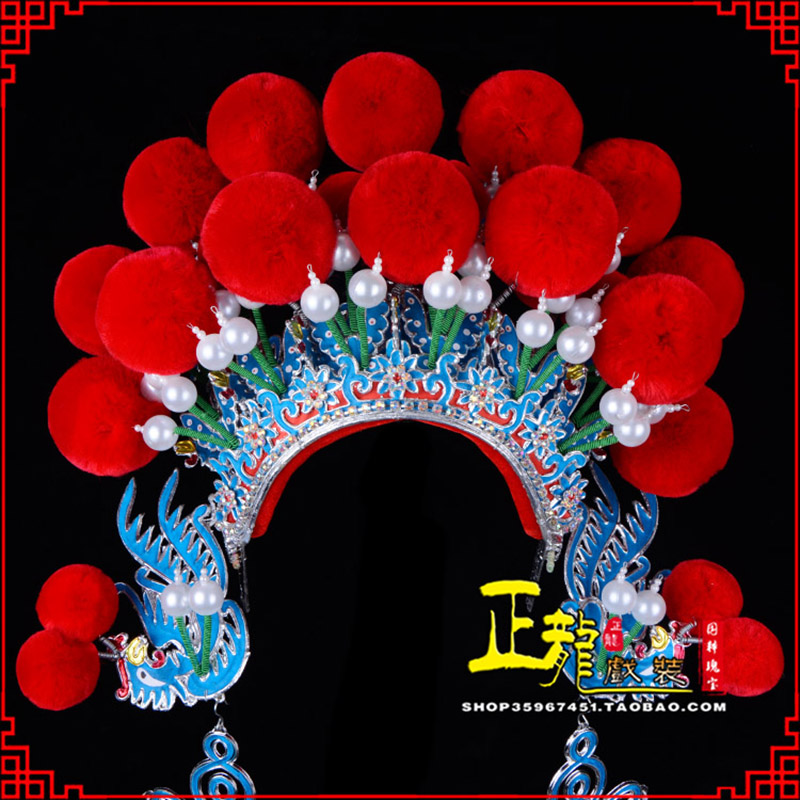 洪洞戏曲盔帽武旦穆桂英花木兰女将 中档七星帽