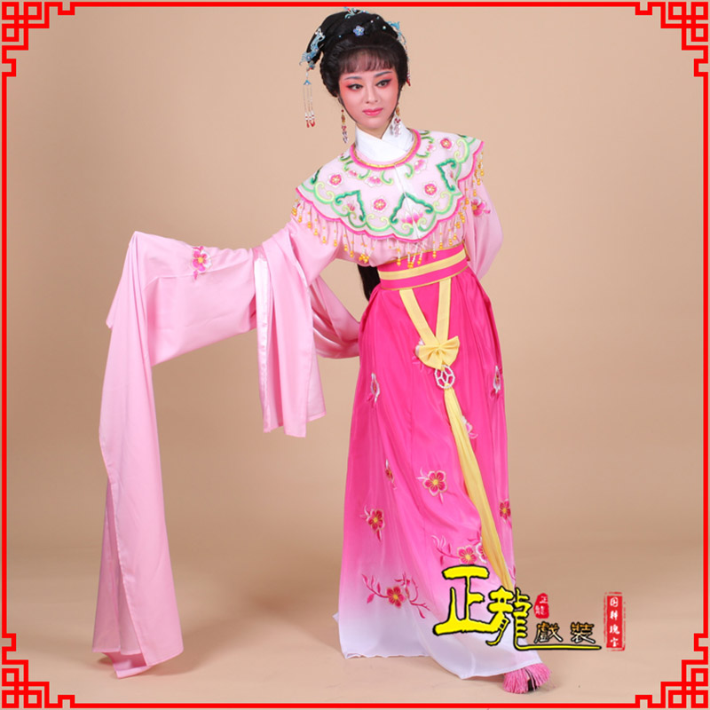 洪洞水袖青衣练功花旦服 梅花古装衣