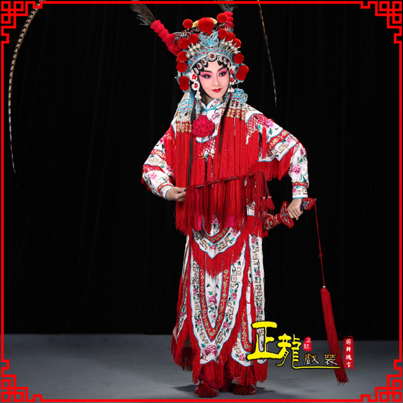 洪洞刀马旦改容战父 软绉镶边女改良靠